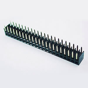 F223C Dual Row 04 to 80 Contacts Side Entry Straight Type